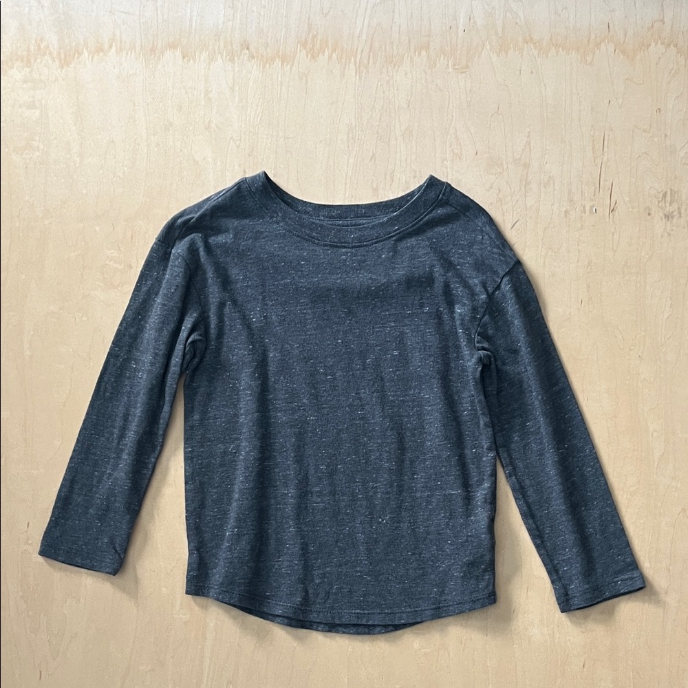 Kids Long Sleeve Gray Shirt